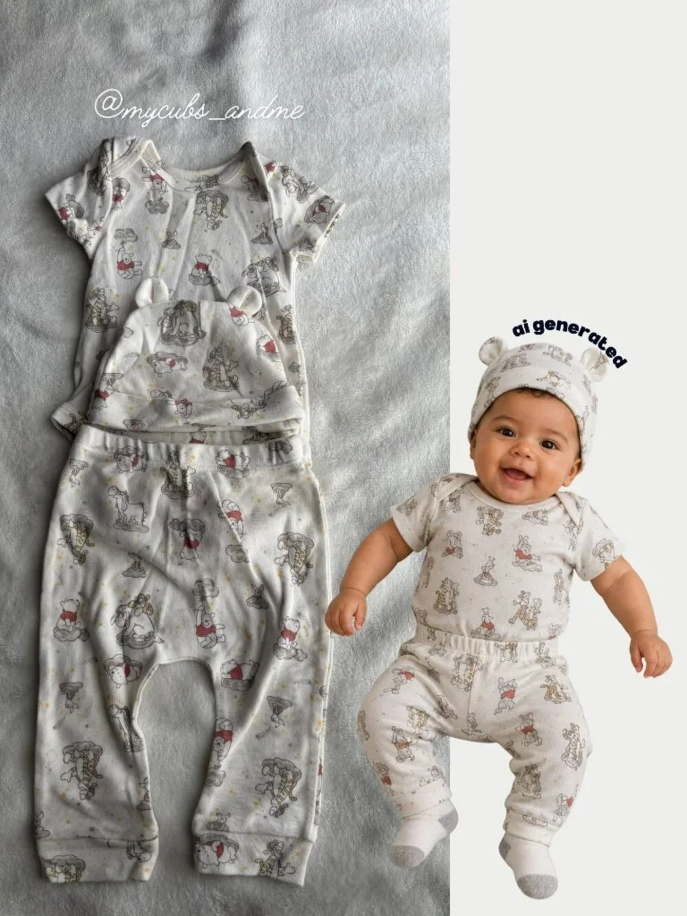 3-6M Baby Boy 10 Piece Winnie the Pooh Clothing Bundle
